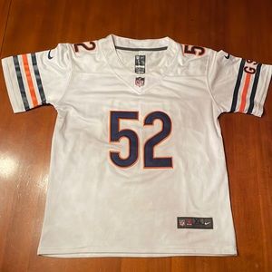 Youth XL Chicago Bears Nike Khalil Mack white jersey number 52 fits like women S
